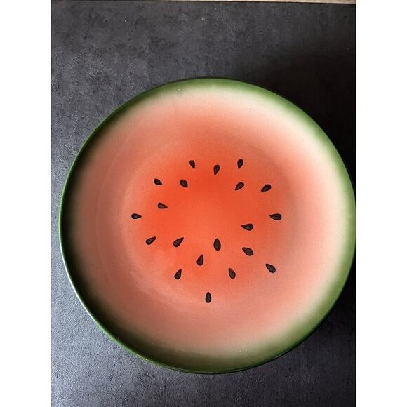 Vintage Albert Kessler & Co Watermelon Plates Set Of 3 - Picture 3 of 11